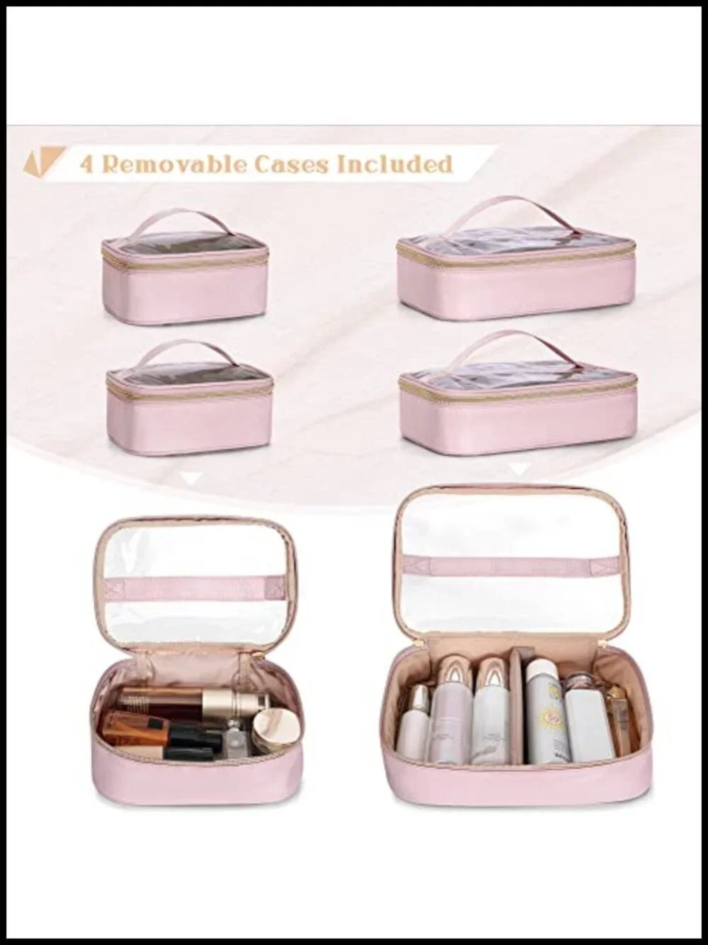 Professional Makeup Artist Travel Case with Detachable Bags